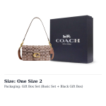 COACH Tabby lehmanahast &otilde;lakott keskmine naiste seen CDZ34-B4MS One Size 2 black