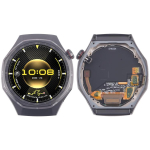 Huawei Watch GT 6 Pro 46mm LCD-ekraani digitaiser t&auml;iskomplekt raamiga, nutikella puuteekraani asendusremondiosa must