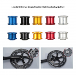 Lixada 5 tk ketiratta poltide v&auml;ndakomplekt, &uuml;he/kahekordse ketiratta poltide ja mutrite komplekt Double Chainring must