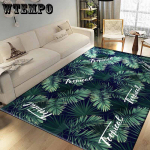 Elutoa vaibad Roheline Tropical Printed Salong Magamistoa Toolivaibad Vann Kaunista libisemisvastane matt 80*120 cm