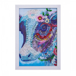 HUACAN Erikujuline teemant Maalimine loomad lilled Pilte kividest Teemanttikandid M&uuml;&uuml;k N&auml;put&ouml;&ouml; Teemantmosaiik K&auml;sitsi valmistatud kingitus kaunistus 20*30 cm noframe