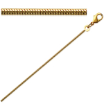 Les Tr&eacute;sors De Lily [B9855] - Chaine Plaqu&eacute; Or 'Serpent' dor&eacute; - 45 cm 1. 2 mm kuld