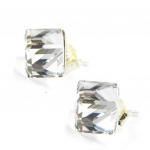 Les Tr&eacute;sors De Lily [I1086] - BO Argent 'Cubes de Cristal' blanc 6 mm valge