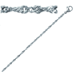 Les Tr&eacute;sors De Lily [K5197] - h&otilde;bedane  Singapore  terasest k&auml;ev&otilde;ru - 18 cm 2 mm h&otilde;be