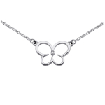 Altesse [L0166] &ndash; h&otilde;bedane 'Butterfly' kaelakee h&otilde;be