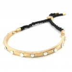 Les Tr&eacute;sors De Lily [N1573] - Bracelet 'Cl&eacute;opatra' blanc dor&eacute; ros&eacute; must