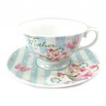 Les Tr&eacute;sors De Lily [K3492] - Portselanist tass  Romantiline kimp  Just For You Ema - 12x6 cm sinine