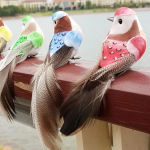 CR Store Kunstlik linnukujuke Ornament Vaht Feather Loomade muru aed