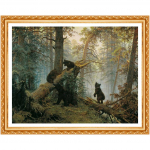Teemanttikandid Looduslik loom t&auml;isruudukujuline teemantmaaling karupildid kivist ristpistes 20X30CM