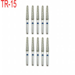 10 tk Dental Diamond Bur Drill keskmise poleerimisega silumine kiirele k&auml;siinstrumendile FG 1,6 mm Dentist Tools TR-15