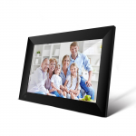 P100 WiFi digitaalne pildiraam 10,1-tolline 16 GB nutikas elektroonika pildiraam APP Juhtimine Fotode saatmine Push Video puuteekraan 800x1280 IPS LCD paneel EU Plug must