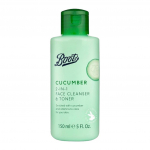 Boots Cucumber 2-in-1 puhastus- ja toonik vitamiiniga s&auml;rava naha jaoks k&otilde;ikidele nahat&uuml;&uuml;pidele 150 ml - Tai 150 ml roheline