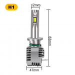 2tk H7 CSP LED H4 Wireless 50W 10000LM Canbus auto esituled H1 H3 H11 9005 HB3 9006 HB4 Super Bright Hi/lo Beam Moto esituled udutuli 6000K valge H1