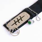 3 tk / komplekt Anime Naruto Hidan peapael kaelakee s&otilde;rmus Cosplay tarvikud komplekt lastele kingitus