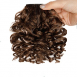 MISS WIG 6-tolline s&uuml;nteetiline afro-kinky lokkis narmastukk, pikendused naistele, naturaalsed mustad juuksepaelad, kuumakindel fiiberklamber