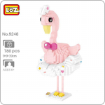 LOZ 9248 Loomamaailm Ballett Flamingo Tants Luigelind 3D DIY Mini Teemantklotsid Tellised Ehitusm&auml;nguasi lastele Kingitus ilma karbita