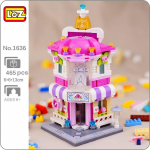 LOZ 1636 Linn t&auml;nav pulmakleit riidepood arhitektuur 3D mudel miniplokid tellised ehitusm&auml;nguasi ilma kastita