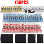 150/300/450PCS termokahanevad jootmismuhvid torud veekindla isolatsiooniga traadi liitmik AWG26-10/0,5mm&sup2;-6mm&sup2; 150PCS
