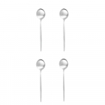 4 tk kuldne matt teelusikas s&ouml;&ouml;giriistad roostevabast terasest kohvilusikas h&otilde;ben&otilde;ud v&auml;ike segamislusikas lauan&otilde;ud k&ouml;&ouml;gin&otilde;ud h&otilde;be