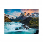 WCIC New Mountain Peak Roheline kosk Kunstriie Kodu Taust Seinakaunistus Maalimine Rippuv maal 21cm*30cm