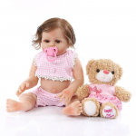 NPK t&auml;issilikoonist keha Reborn Baby Doll Realista Baby Dolls S&uuml;nnip&auml;evakingitus T&uuml;drukutele pruun