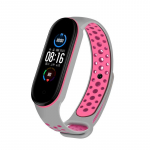 Silikoonrihm Xiaomi Mi Bandi jaoks 8 7 6 5 4 3 Kahev&auml;rviline higistamisvastane spordirihm, hingav pandlaga asendusrihm Mi b&auml;ndile 8 7 6 5 4 3 For Miband 3