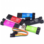 ST LINK Stlink ST-Link V2 Mini STM8 STM32 simulaatori allalaadimisprogrammeerija programmeerimine kaanega DuPont kaabliga Random Color