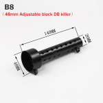 35mm 42mm 45mm 48mm 51mm 60mm mootorratta v&auml;ljalaske summuti katal&uuml;saator DB Killer summuti m&uuml;rasummuti Akrapovic jaoks SC jaoks
