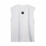 Muscleguys Mugav ja hingav varrukateta T-s&auml;rk sportlik vabaaja stiilis meeste kulturismi tanktopid fitness &otilde;huke lihasvest O-kaelusega M must