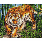 5D DIY Teemantmaal Tiiger Animal T&auml;is &uuml;mar teemantmosaiik t&auml;iskasvanutele K&auml;sit&ouml;&ouml;komplektid Seinakunst Kodukaunistus Full Round 20x30CM