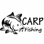 CARP Fishing Car Kleebis Veekindlad Autokleebised Vin&uuml;&uuml;lkleebised 30x15cm