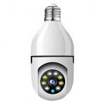 1080P juhtmeta lambipirni monitori kaamera WiFi nutikas kaamera 2MP toetab &ouml;&ouml;n&auml;gemist kahesuunalist k&otilde;net valge