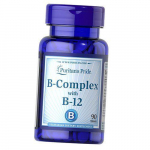 B-vitamiinid, B-kompleks B-12-ga, Puritan's Pride 90 tabletti (36367002) 90tab