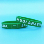 2tk Saudi Araabia lipp k&auml;epael Motiveeriv meeste naiste sport randmepael S&otilde;prus silikoonist k&auml;ev&otilde;ru K&auml;ev&otilde;ru Kingitused Aksessuaarid 2pcs