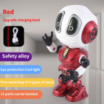 Elektrooniline Muusika Robotid M&auml;nguasjad Lastele Tantsiv Robot M&auml;nguasi Muusika Valgusega Lastele Intellektuaalne Interaktiivne Robot Kingitus