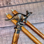 Antiikne k&auml;ngurupea k&auml;epide puidust jalutuskepp k&auml;sitsi valmistatud antiikv&auml;rviline jalutuskepp Victorian Steampunk kokkupandav kepp j&otilde;ulukink