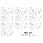 10 tk Hallid ja valged marmorplaadid seinakleebis K&ouml;&ouml;k &otilde;likindel vannituba veekindel lauakapp kaunistus kunsttapeet 15cmX30cmX10pcs