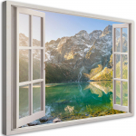 L&otilde;uenditr&uuml;kk Window Lake in the mountains Nature 60x40 roheline