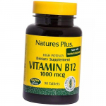 Vitamiin B12, Met&uuml;&uuml;lkobalamiin, Vitamin B12 1000, Nature's Plus 90 tabletti (36375169) 90tab