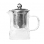 Kuumuskindel klaasist teekann koos filtrifiltriga Infuser teekann 350ml One Size