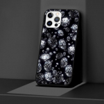 Ilus teemant&uuml;mbris iPhone 14 11 13 Pro Max 12 Mini Xr 7 8 Plus Se 2020 Xs 6 6s + Coque Black pehme mobiiltelefoni kate iPhone 14 Pro Max