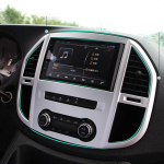 Benz Vito W447 2014-2018 tarvikute jaoks, auto sisemuse keskjuhtimispult vahelduvvoolu &otilde;huava v&auml;ljalaskeava kaane kaunistuse kaitse