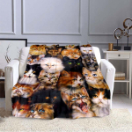 Kassiteki tr&uuml;kkimine Super Pehme flanelltekk Flanellist vooditekk voodipesu Diivan 150x180cm gray