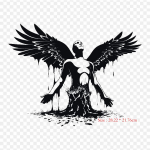 Langenud Ingel Lucifer Triigitav Soojus&uuml;lekande Tr&uuml;kivin&uuml;&uuml;list Paik Kleebis Riietele DIY Applikatsioonid Pestavad Paigad