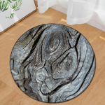 &Uuml;mmargune vaip Puiduteramustriga libisemisvastane ala vaip elutuppa magamistoa diivanilaua vaibad laste m&auml;ngup&otilde;randamatid Diameter 120cm