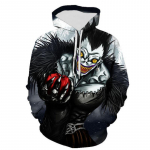 Uued vabaaja kapuutsid Death Note Mood Mehed Naised Lapsed 3D prinditud kampsunid T&auml;navar&otilde;ivad Poistele T&uuml;drukutele Laste Pullover Topid XL