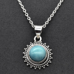 Naturaalsest Larimari v&auml;&auml;riskivist 925 sterlingh&otilde;bedast naiste ehted, kaunis ripats-kaelakee