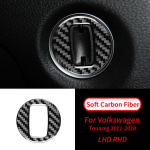 VW Touareg 2011-2018 jaoks, pehmest s&uuml;sinikkiust v&otilde;tmeaugust r&otilde;ngaskleebis Auto sisekujundus tarvikud auto salong black