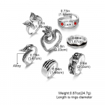 N&otilde;ia ennustamine &otilde;uduss&otilde;rmused Madu tiivad h&otilde;bedased vanaaegsed seener&otilde;ngad 6-osaline komplekt Konn Punased silmad Kallista k&otilde;rge kvaliteediga kingitus Sada Ehted h&otilde;be