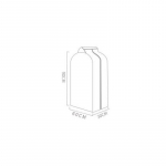 Praktiline hea kvaliteediga Peva paksendatud kolmem&otilde;&otilde;tmeline tolmukate r&otilde;ivaste organiseerimiskott Mantel Rippkott tolmukott 60*30*90